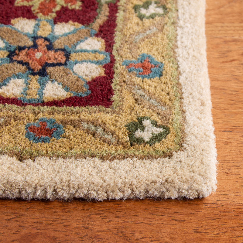 Tapis oriental en laine touffeté à la main Balthrop, Rectangle 3 pi x 5 pi