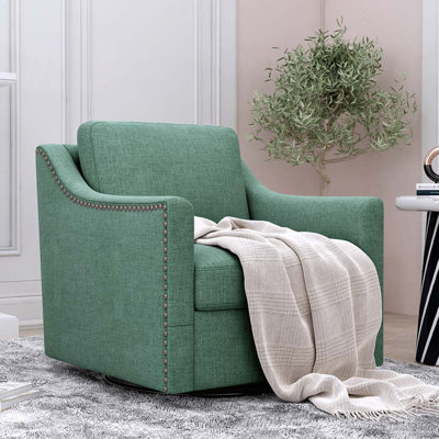 Fauteuil pivotant à 360 degrés Tissu en coton doux pour la peau