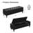 60" Faux Leather Storage Ottoman Bench-1996277454