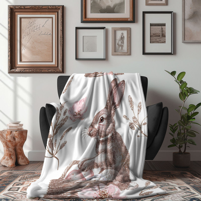 Pink Flair - couverture de qualité supérieure 1 pièce, L 50 po x L 60 po
