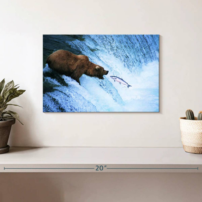 Brampt Bear Catching Salmon