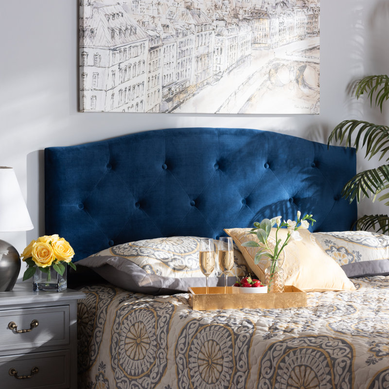 Sirene Upholstered Headboard, King, Blue