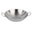 Wok en acier inoxydable à vapeur 14,1" avec couvercle huche cuisine