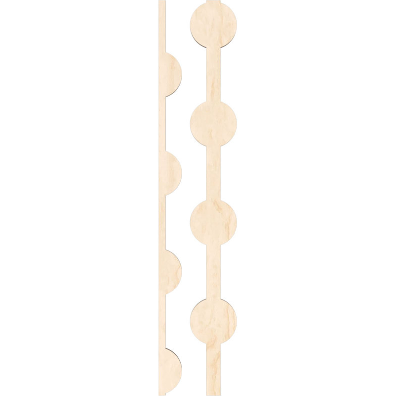 Bridgeport Birch Adjustable Decorative Wood Slat Wall Panel Kit