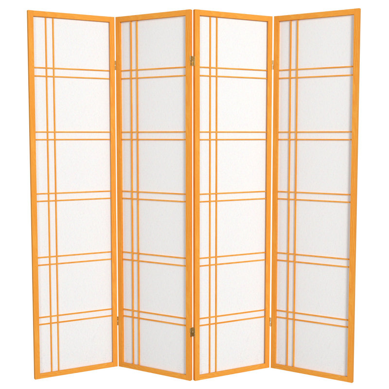 Cloison en papier de riz pliable Keitez, Miel, 4