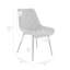 Chaises de salle à manger en similicuir et métal noir Loralie - ensemble de 2