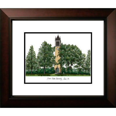 NCAA Iowa State Cyclones Legacy Alumnus Lithograph Picture Frame