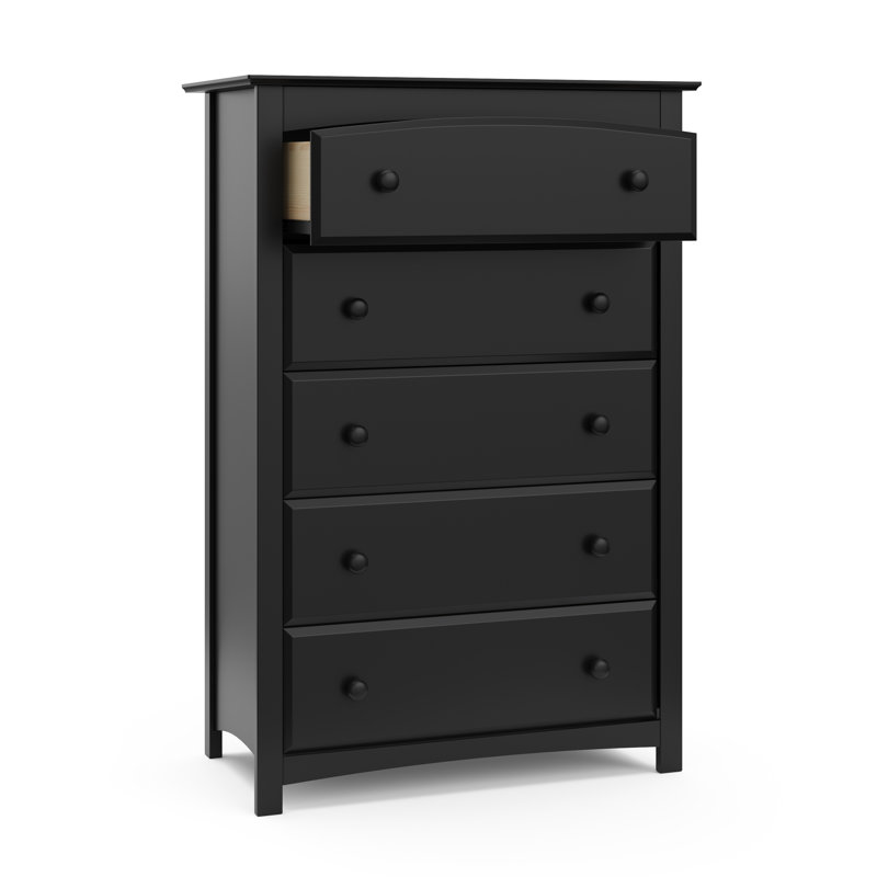 Kenton 5 Drawer Chest, Black