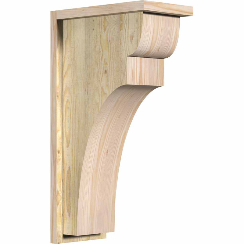 Yorkshire Yorktown avec plaque arrière, Sciage brut, H 26 po x l 8 po x P 14 po, Sapin de Douglas