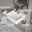 Los Flexi Floating Wall Mount Sink with 3-Hole, White Ceramic with Overflow-114119043-114119045