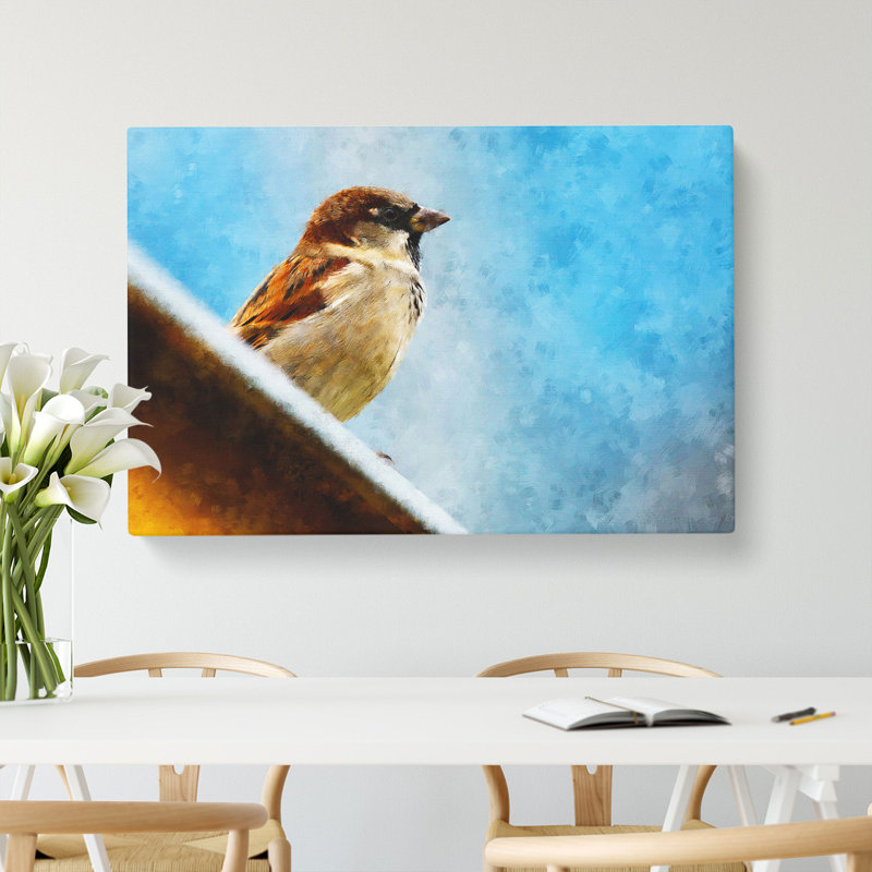Sparrow Bird Vol.2 - Wrapped Canvas, 50cm H x 76cm W x 3cm D
