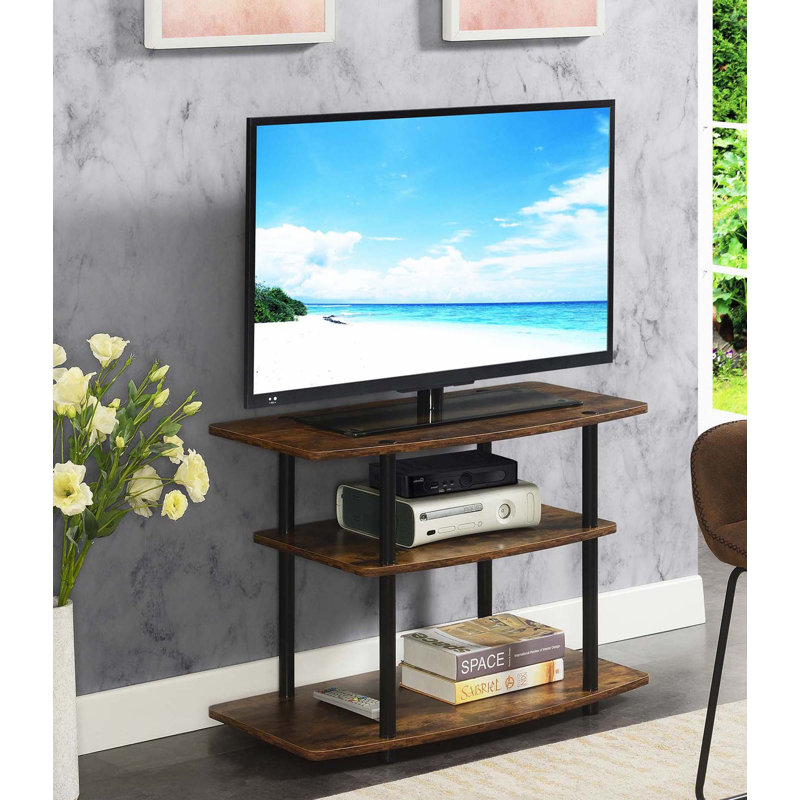 Meuble télé pour téléviseur de 32 po ou moins Edwin, Bois de grange / noir
