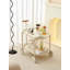 Petite table basse mobile avec chariot de rangement de style minimaliste et poussoir-97800041