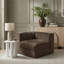 Chaise d'angle rembourrée en tissu Rummi-123507407
