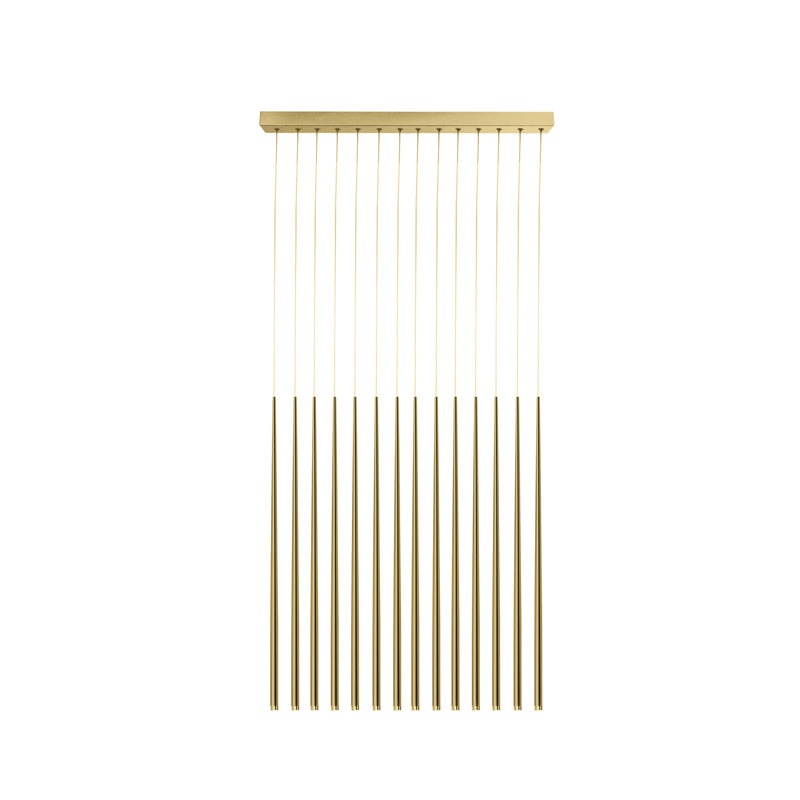 Louise 14 - Light LED Kitchen Island Pendant, Gold