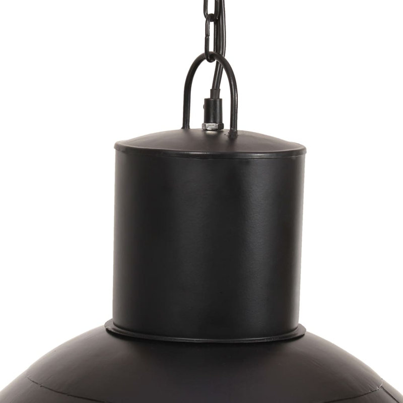 Makenzie 1 - Light Single Pendant, Black, 142cm H x 48cm W x 48cm D