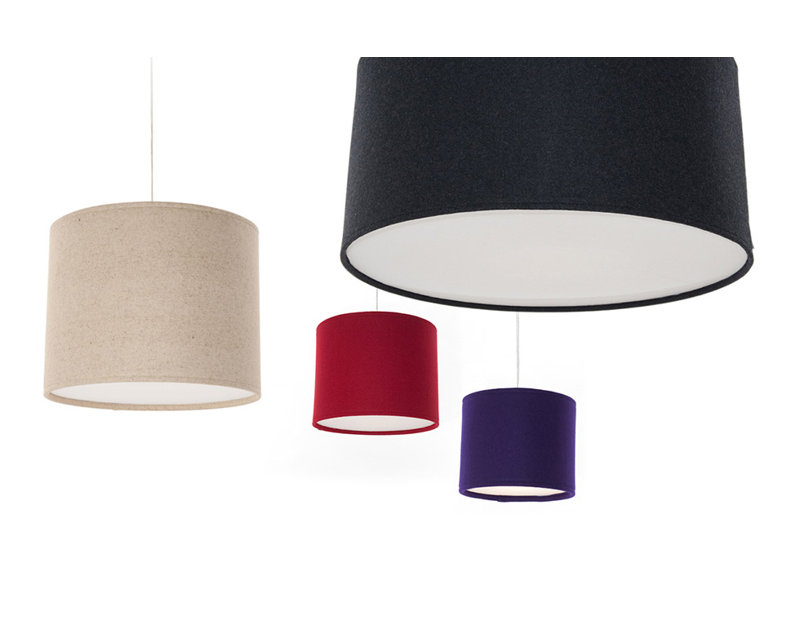 Kobe Drum Pendant Shade, Black, 13.8" H x 31.5" W x 31.5" D