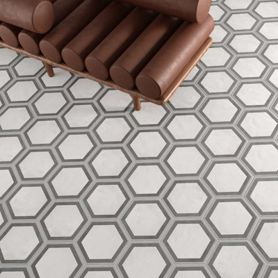 Ava 8" Hex Matte Porcelain Tile