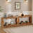 63" Farmhouse Console Table for Entryway, Behind Sofa, Hallway, Living Room, Scalloped Design-578667390