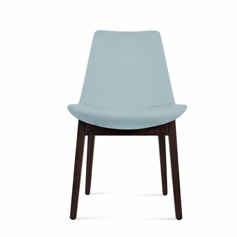 Eiffel Wood Dining Chair, Sky Blue PPM, Natural