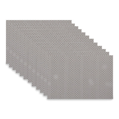 Napperon en PVC tissé à pois triangulaires - ensemble de 12
