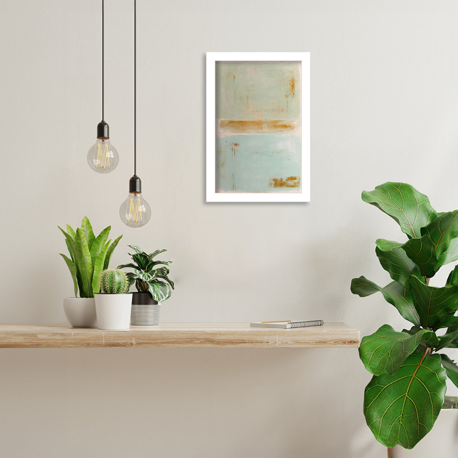 Soft Sided Print by Erin Ashley, 13" H x 9" W, White