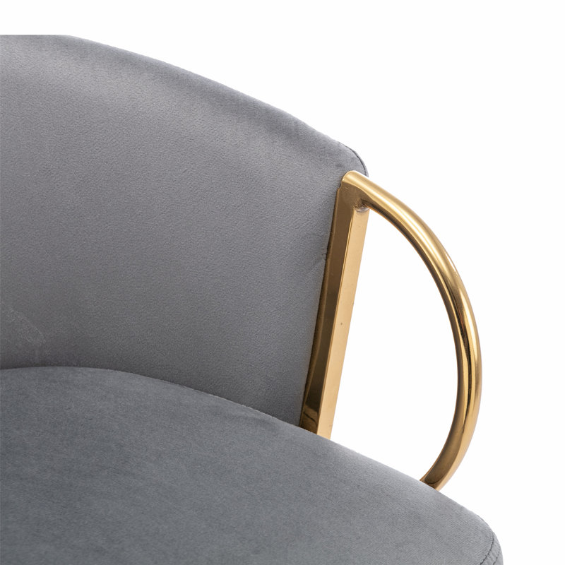 Deux tabourets de bar avec pieds en métal, tabouret de bar moderne pour la maison, Gris
