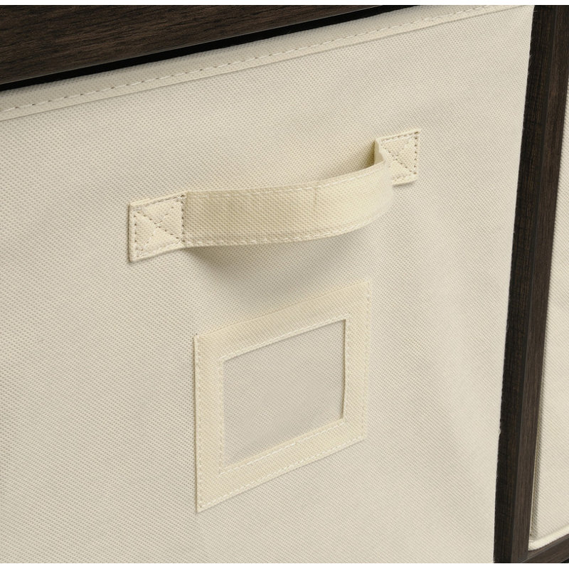 4-Cube Organizer, Brown finish
