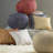 Samuel Transitional Cableknit Handmade Cotton Round Upholstered Ottoman Pouf-119079936