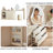Makeup Vanity with Light mirror,3 drawers