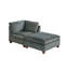 Canapé modulaire en chenille de 89 po avec repose-pieds Gautieri-1447137800