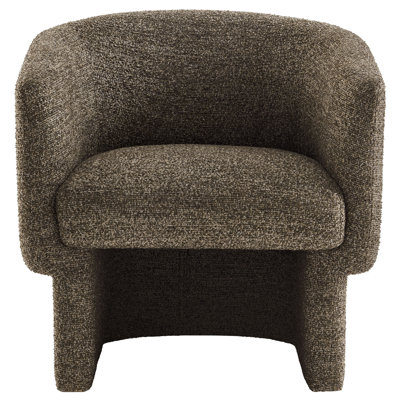 Fauteuil d'appoint rembourré en tissu Greer Boucle