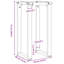 Glenva Dining Table Legs O-Frame Steel-868648233