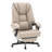 Faux Leather Ergonomic Executive Office Chair Computer Chair with Footrest(Beige)-118090525