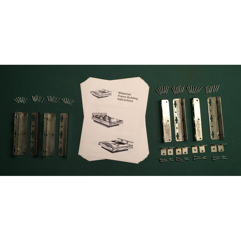 Metal Waterbed Hardware Kit for Hardside Mattresses