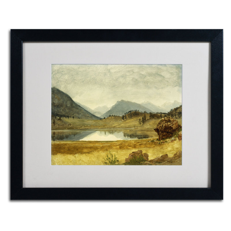 «Wind River Country», reproduction encadrée, H 11 po x l 14 po x P 0,5 po, Noir
