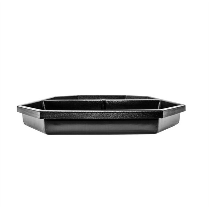 Marco Company Black Octagonal 2-Compartment Orchard Bin Riser - 40" X 47" X 5" WS-568OCT40475B
