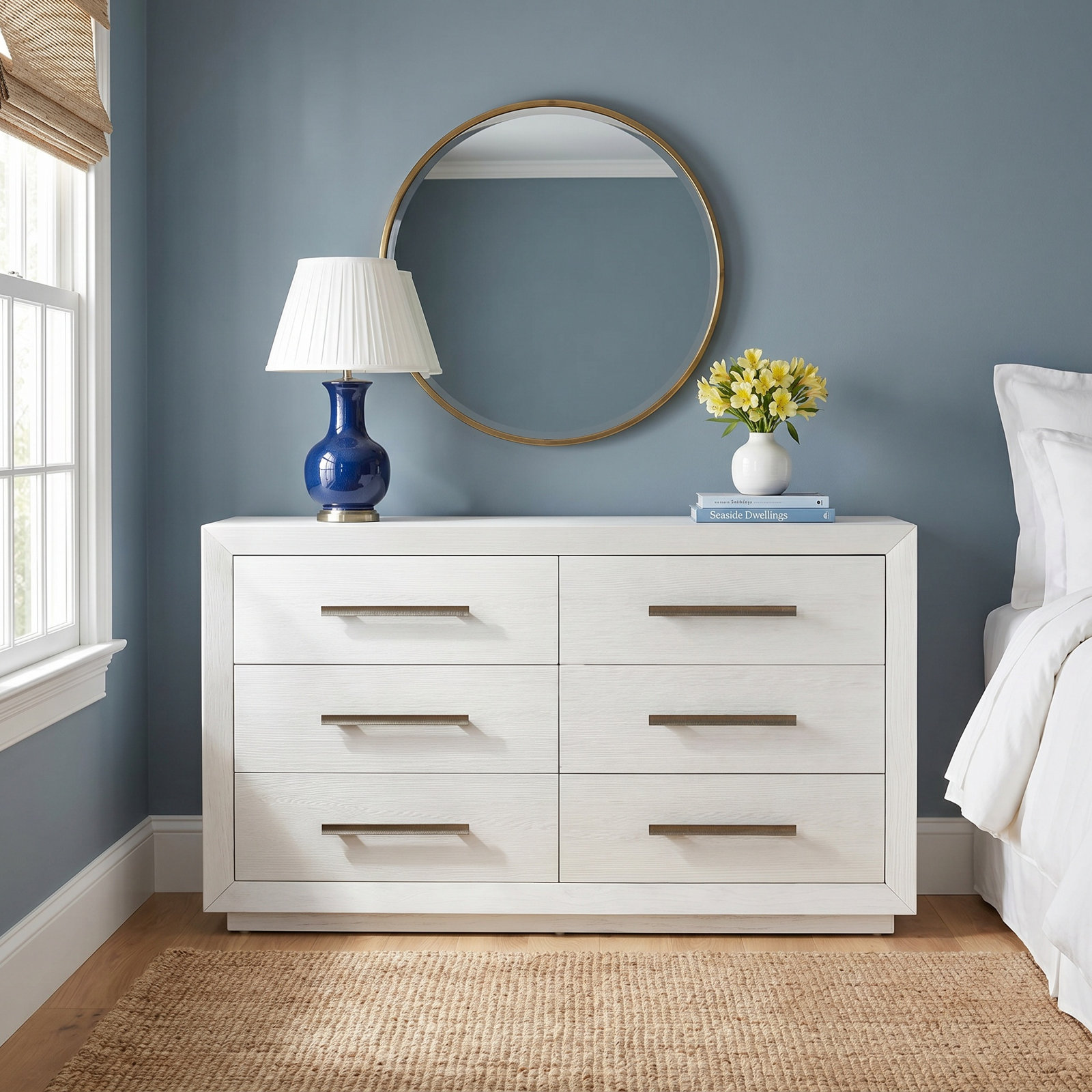 68" Oak Double Dresser
