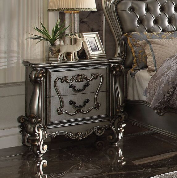 Bersally 35'' W Solid Wood Nightstand