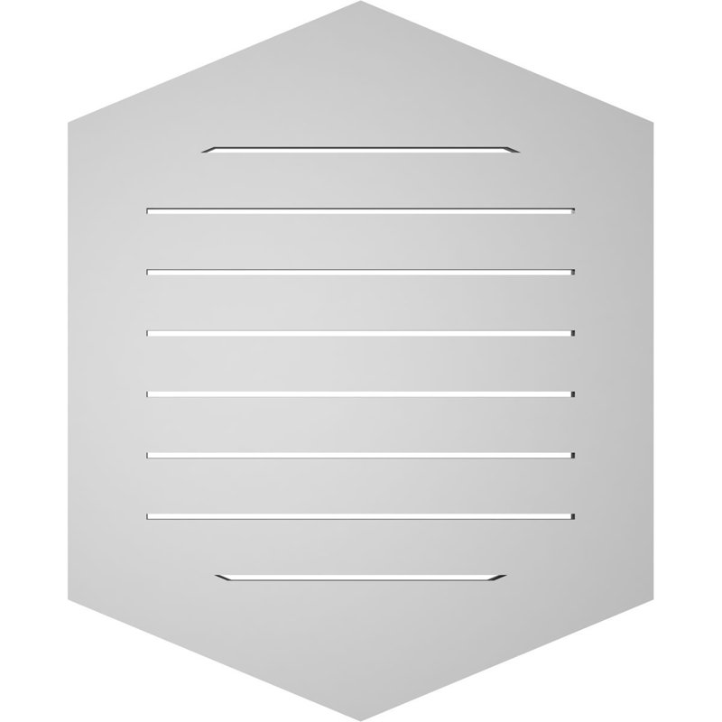 Pente verticale verticale en uréthane 5 pi, H 32 po x l 26 po x P 1 po