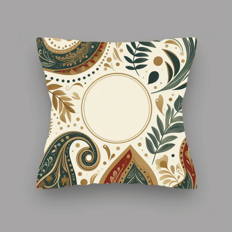 Abstract Reversible Throw Pillow