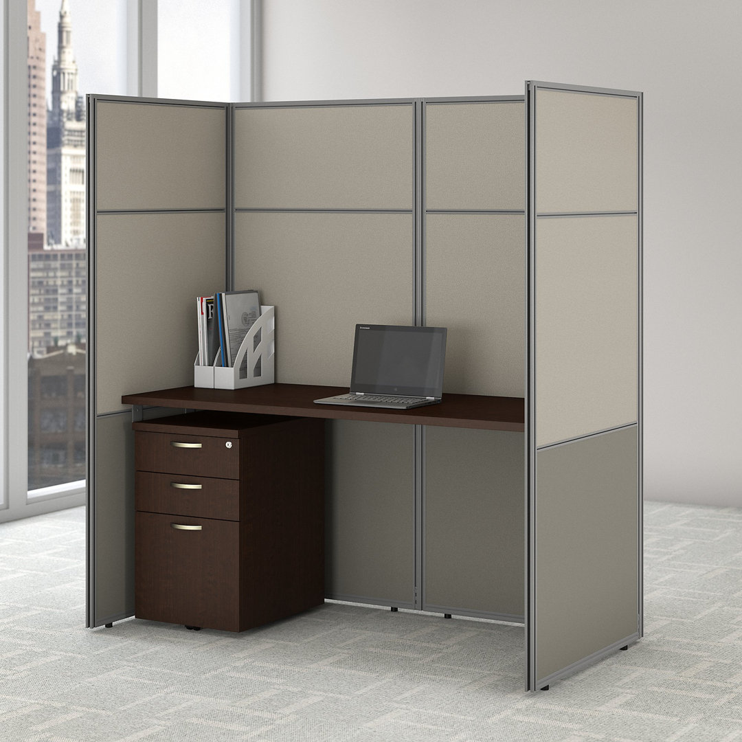 Easy Office Desk Cubicle Bush Business Furniture 