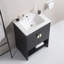 Meuble-lavabo simple mural 23,6 po avec plateau en céramique Talanna-629427652-629427653
