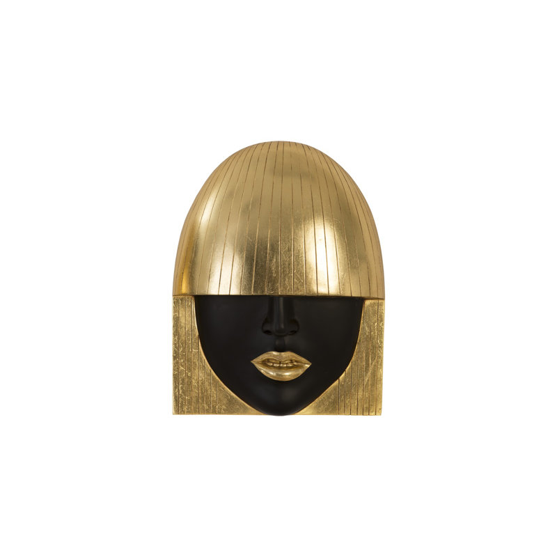 Fashion Faces Wall Décor, Gold Leaf/Black