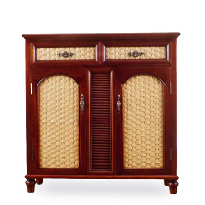 Banc de rangement en bois massif Cherry