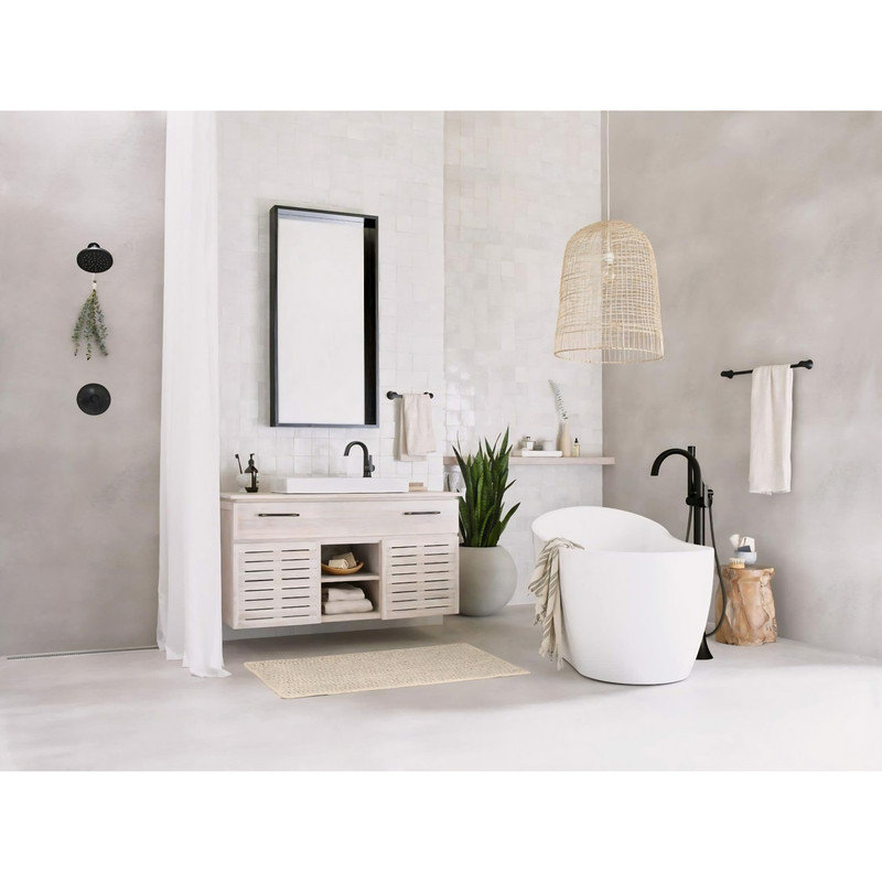 Doux Single Hole Bathroom Faucet with Drain Assembly, Brushed Nickel