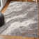 Olvin Contemporary Glam Abstract Marble Brown/Gray Rug