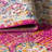 Lathan Bohemian FLAIR Boho Vintage Medallion Pink/Cream Rug-1903581042