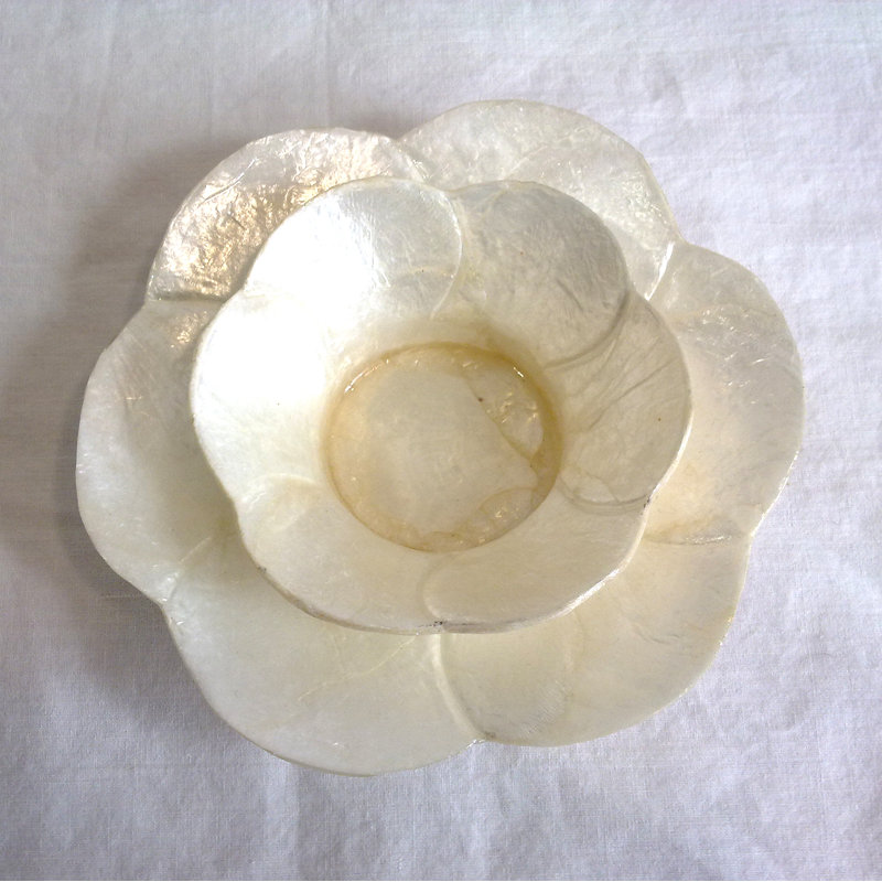 Bougeoir Flower Capiz