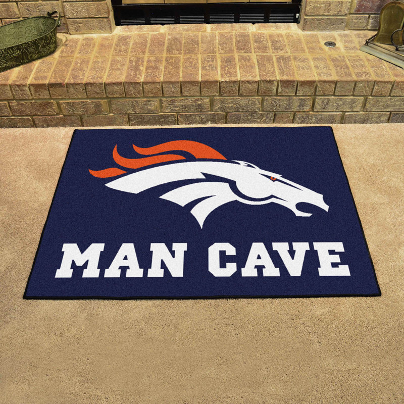 Tapis touffeté NFL, Broncos de Denver, Rectangle 2 pi 10 po x 3 pi 7 po